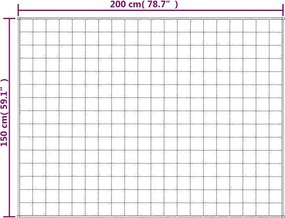vidaXL Κουβέρτα Βαρύτητας Γκρι 150 x 200 εκ. 7 κ. Υφασμάτινη