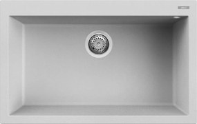 Elleci Quadra 130 - Νεροχύτης Κουζίνας Γρανίτη 79x50 - Aluminium