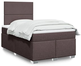 ΚΡΕΒΑΤΙ BOXSPRING ΜΕ ΣΤΡΩΜΑ ΣΚΟΥΡΟ ΚΑΦΕ 120X200 ΕΚ. ΥΦΑΣΜΑΤΙΝΟ 3290451