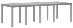 vidaXL Σέτ φαγητού για κήπο 9 pcs Λευκό Rattan Polt