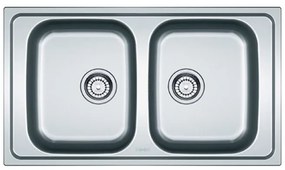 Franke Spark SKX 620 Λείος Inox Αντιστρεφόμενος Ανοξείδωτος Νεροχύτης 80cm