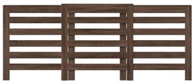 vidaXL Κάλυμμα Καλοριφέρ Καφέ Δρυς 205x21,5x83,5εκ. Επεξεργασμένο Ξύλο