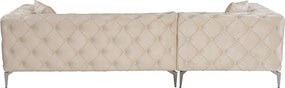 Corner Sofa Como Eco Left - Beige Beige