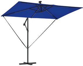 vidaXL Ομπρέλα Cantilever Banana Μπλε 294 x 200 x 254 εκ.