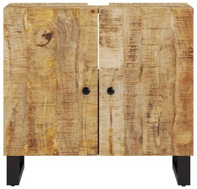 vidaXL Έπιπλο Νιπτήρα 62 x 33 x 58 εκ. Μασίφ Ξύλο Μάνγκο &amp; Επεξ. Ξύλο