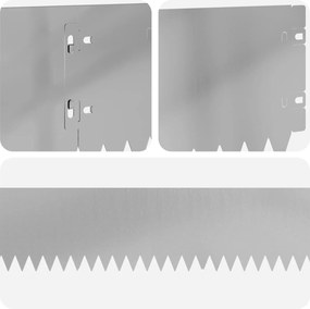 vidaXL Περίγραμμα γκαζόν 20 τμχ. 103 x 15 εκ Γαλβανισμένος Χάλυβας