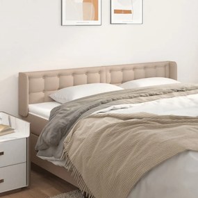 Κεφαλάρι με Πτερύγια Καπουτσίνο 163x16x78/88εκ. Συνθετικό Δέρμα - Καφέ