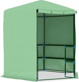 vidaXL Θερμοκήπιο με Ράφια 227 x 223 εκ. από Ατσάλι