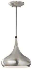 Κρεμαστό Φωτιστικό Οροφής 1xE27  Φ25cm  Beso Elstead Lighting-FE-BESO-P-M-BS-Ασημί FE-BESO-P-M-BS
