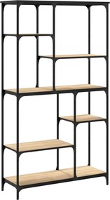 vidaXL Βιβλιοθήκη Sonoma Δρυς 99 x 35,5 x 176 εκ. Επεξεργ. Ξύλο/Ατσάλι