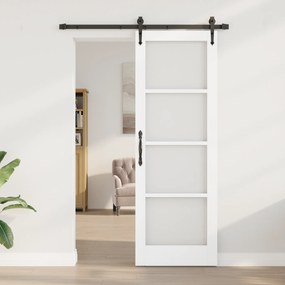 vidaXL Συρόμενη Πόρτα  με Σετ Εξαρτημάτων "ORKDAL" Λευκή 73.5x211 εκ.