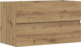 vidaXL Ντουλάπι Νιπτήρα Αρτισιανή Δρυς 90x38,5x45εκ Επεξεργασμένο Ξύλο