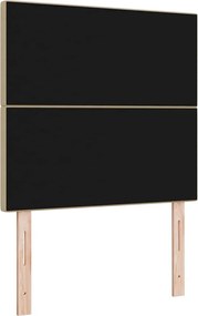 vidaXL LED κεφαλάρι Γκρι Πράσινο 90 cm Υφασμάτινο Κορντουρά
