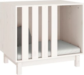 vidaXL Σπίτι Σκύλου Λευκό 60 x 45 x 57 εκ