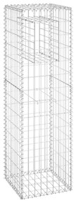 vidaXL Συρματοκιβώτια Στύλοι 2 τεμ. 40 x 40 x 140 εκ. Σιδερένιοι