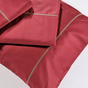 Σεντόνι King Size Με Λάστιχο (185x205+40) Down Town S250 Κόκκινο