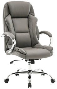 Καρέκλα γραφείου διευθυντή Verxian γκρι pu 70x68x116εκ Υλικό: METAL. PU 033-000019