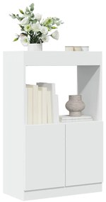 vidaXL Ντουλάπι Λευκό 63x33x100 εκ. από Επεξεργασμένο Ξύλο