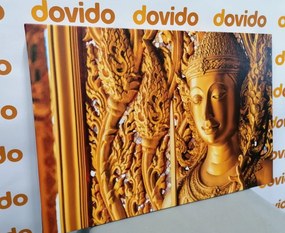 Εικόνα άγαλμα του Βούδα στο ναό - 60x40
