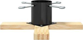 vidaXL Βάση Χριστουγεννιάτικου Δέντρου Μαύρο 50 x 50 x 16 cm