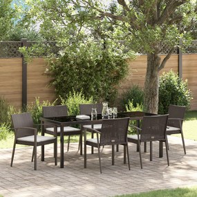 vidaXL Σετ των 4 Καφέ Ατσάλι 56,5x57x83 εκ Δέχεται Πολλούς