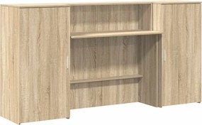 vidaXL Γραφείο υποδοχής Sonoma Δρυς 200x50x103,5εκ. Επεξεργασμένο Ξύλο