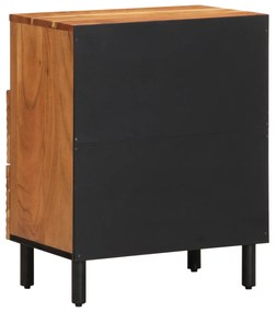 vidaXL Κομοδίνο 50x33x62 εκ. Μασίφ ξύλο ακακίας