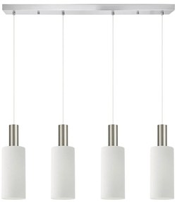 Φωτιστικό Οροφής Πολύφωτο Homelighting 77-8476 Nickel/White