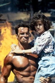 Φωτογραφία Arnold Schwarzenegger And Alyssa Milano, Commando 1985 Directed By Mark L. Lester, (26.7 x 40 cm)