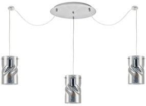 Φωτιστικό Οροφής Τρίφωτο Homelighting Twist 77-8182 Smokey