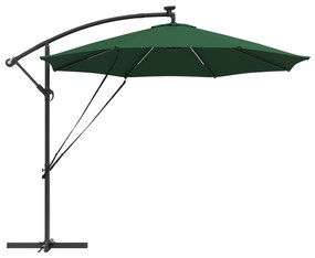 vidaXL Ομπρέλα Cantilever Banana Πράσινο 294 x 294 x 248 cm