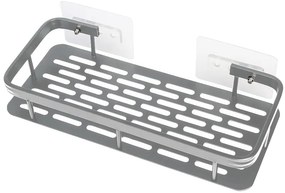 HOME USE ράφι τοίχου HUH-0161, αλουμινίου, 30x5x13cm, ασημί