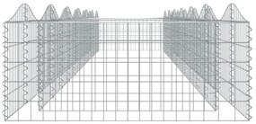 vidaXL Συρματοκιβώτιο Τοξωτό 600x100x50 εκ. από Γαλβανισμένο Σίδερο