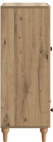 vidaXL Πλαϊνό γραφείο Artisan Δρυς 66 x 34,5 x 95 εκ.