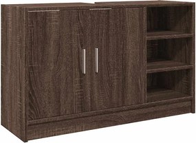vidaXL Ντουλάπι Νιπτήρα Καφέ δρυς 90x29x55 εκ. Επεξεργασμένο Ξύλο