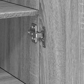 vidaXL Ντουλάπι Γκρι Sonoma 50x42,5x185 εκ. από Επεξεργασμένο Ξύλο