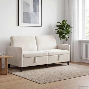 vidaXL Καναπές με Αποθήκευση Κρεμ 172 x 78 x 87 εκ Πολυεστέρας