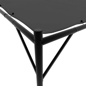 vidaXL Κιόσκι Ανθρακί 4x4 μ. 180 γρ/μ² από Ύφασμα και Ατσάλι