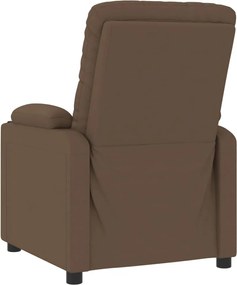 vidaXL Πολυθρόνα Ανακλινόμενη Ηλεκτρική Καφέ Υφασμάτινη