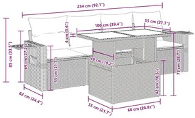 ΣΑΛΟΝΙ ΚΗΠΟΥ 5 ΤΕΜΑΧΙΩΝ ΓΚΡΙ ΑΠΟ ΣΥΝΘΕΤΙΚΟ ΡΑΤΑΝ ΜΕ ΜΑΞΙΛΑΡΙΑ 3326401