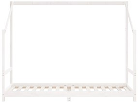 vidaXL Πλαίσιο Παιδικού Κρεβατιού Λευκό 80 x 200 εκ. Μασίφ Ξύλο Πεύκου