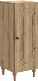vidaXL Πλαϊνό γραφείο Artisan Δρυς 33 x 34,5 x 90 εκ