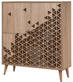 Παπουτσοθήκη - Ντουλάπι Multilux 863SPH3947 95x36x111cm Oak-Brown Cipboard,Wood