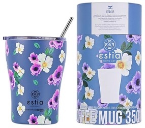 Ποτήρι Θερμός Coffee Mug Save The Aegean Garden Blue 350ml - Estia