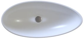 Sanitec Bliss 284 Νιπτήρας Συνθετικός Επικαθήμενος 66x35,5x14cm Metallic Ice
