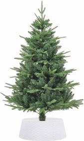 vidaXL Φούστα Χριστουγεννιάτικου Δέντρου Λευκό Ø65x23 cm Πλαστικό