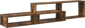 vidaXL ΡάφιΤηλεόρασηςΤοίχου 150x25x28,5εκ Επεξεργασμένο ξύλο