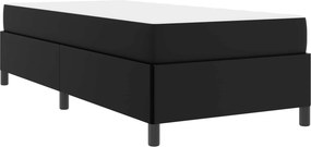 vidaXL Σκελετός Κρεβατιού με στρώμα Μαύρο 90 x 200 cm ύφασμα