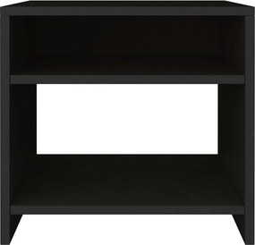 vidaXL Κομοδίνα 2 τεμ. Μαύρα 40 x 30 x 40 εκ. από Επεξ. Ξύλο