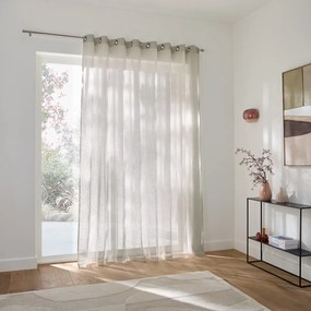 Λινή κουρτίνα μεγάλης διάστασης με κρίκους, ONEGA